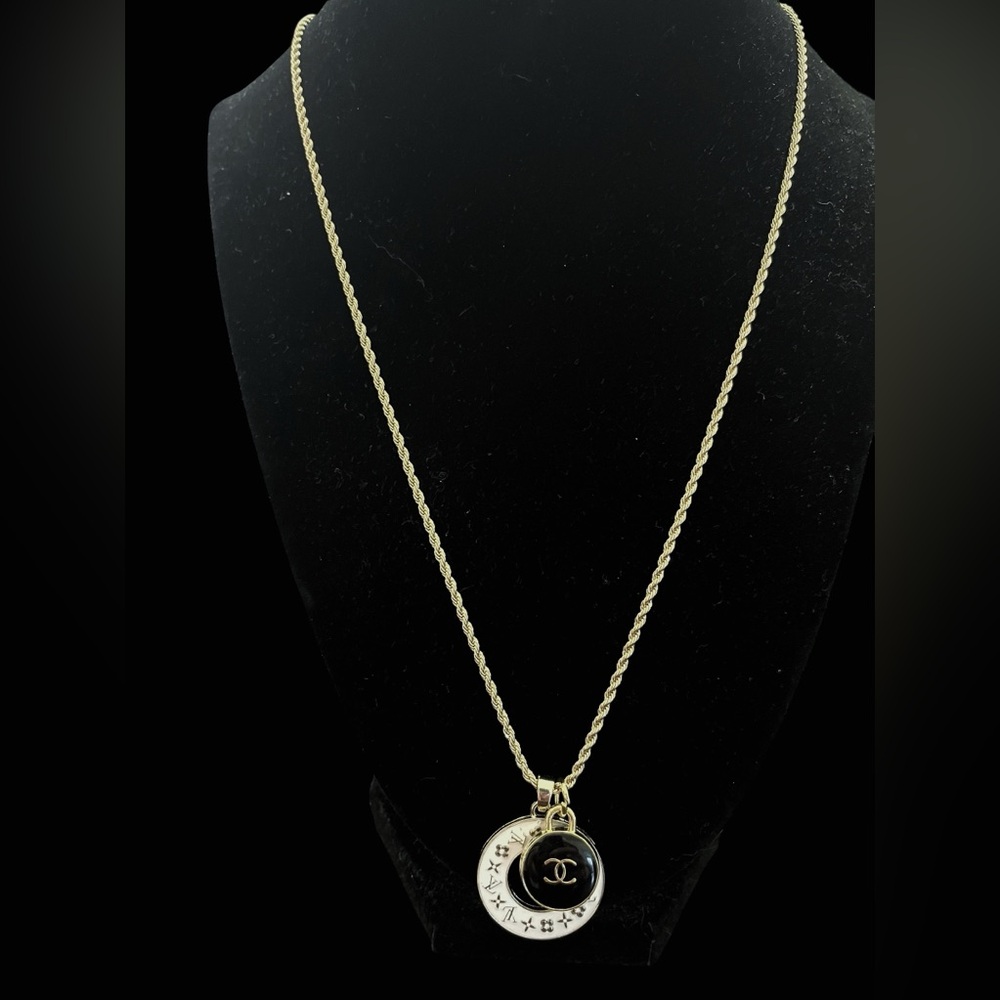 Authentic Louis Vuitton and It’s Friend Two Charm Necklace - Picture 2 of 3